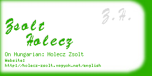 zsolt holecz business card
